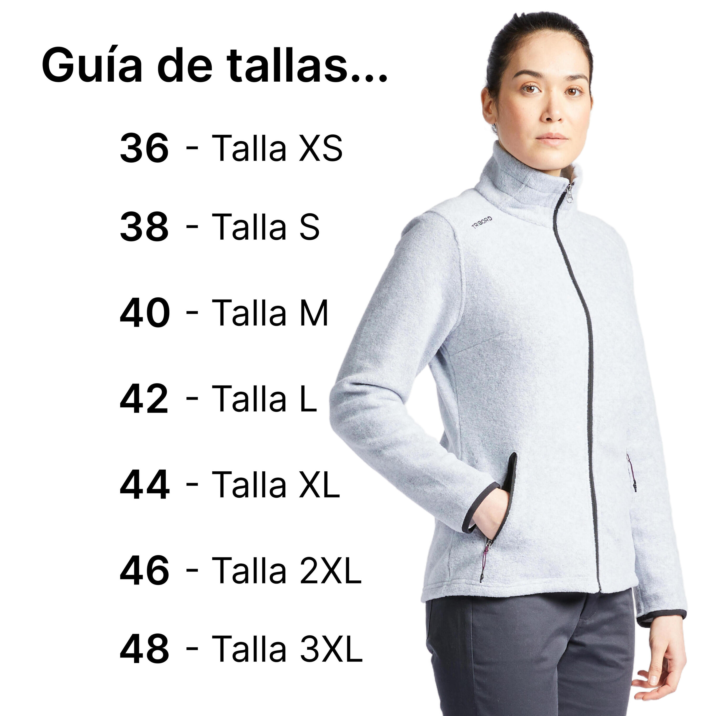 Chaqueta polar Mujer Sailing 100 rosa claro 2/10