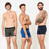 Men's Pack of 3 Breathable Boxers - Dark Blue/Blue/Khaki