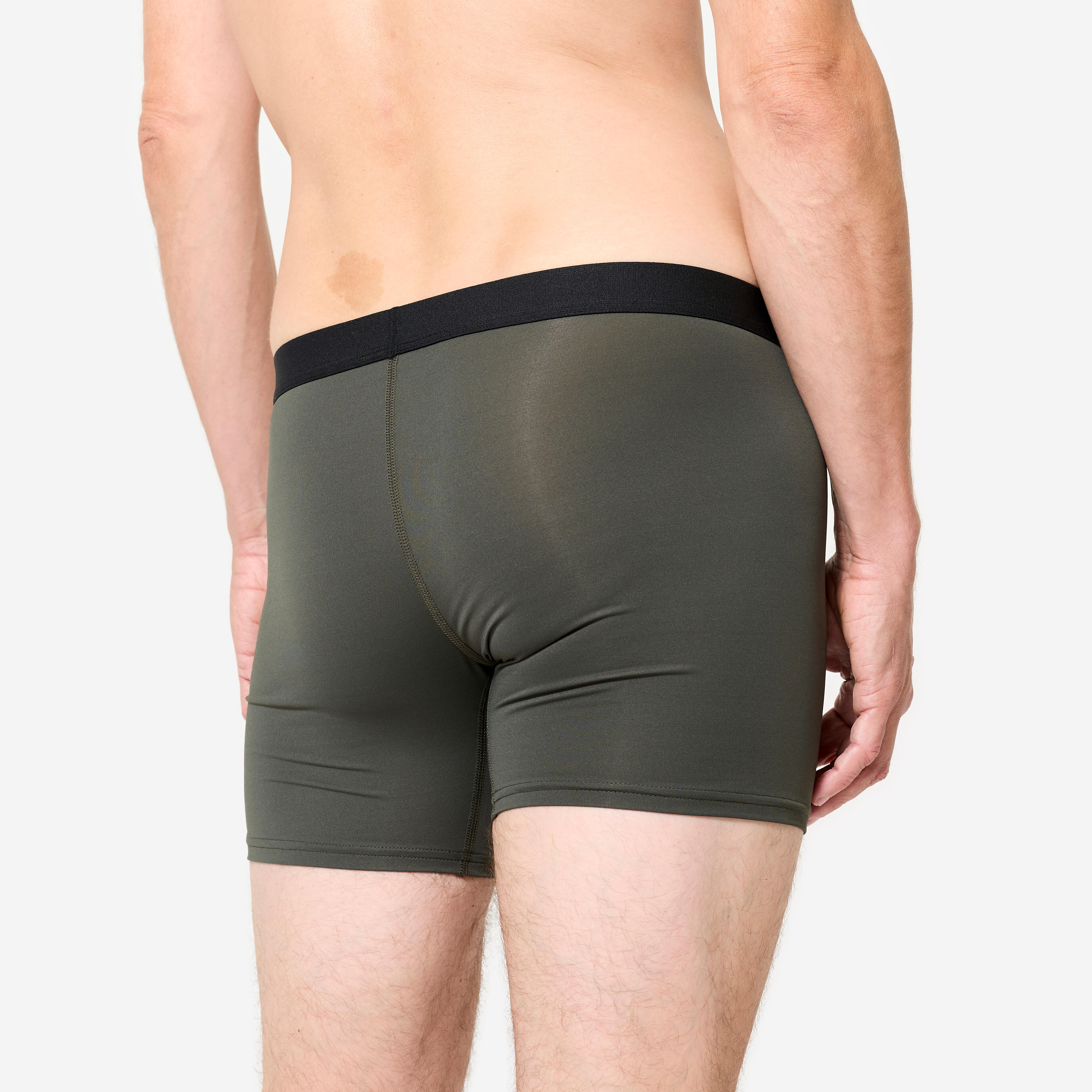 Men Pack of 3 Stretchable Boxer Shorts - Dark Blue/Blue/Khaki