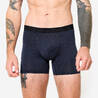 Men's Breathable Microfibre Boxers Tri-Pack - Black/Blue/Red