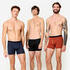 Men's Breathable Microfibre Boxers Tri-Pack - Black/Blue/Red