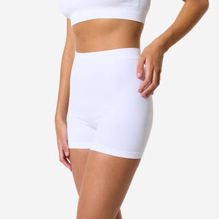 Women's High-Waisted Boxer Shorts - White
