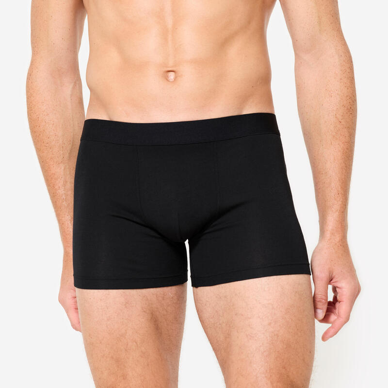Erkek 3'lü Boxer Seti - Siyah / Gri / Mavi
