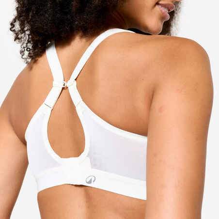 Women's High Support Convertible Strap Sports Bra - White