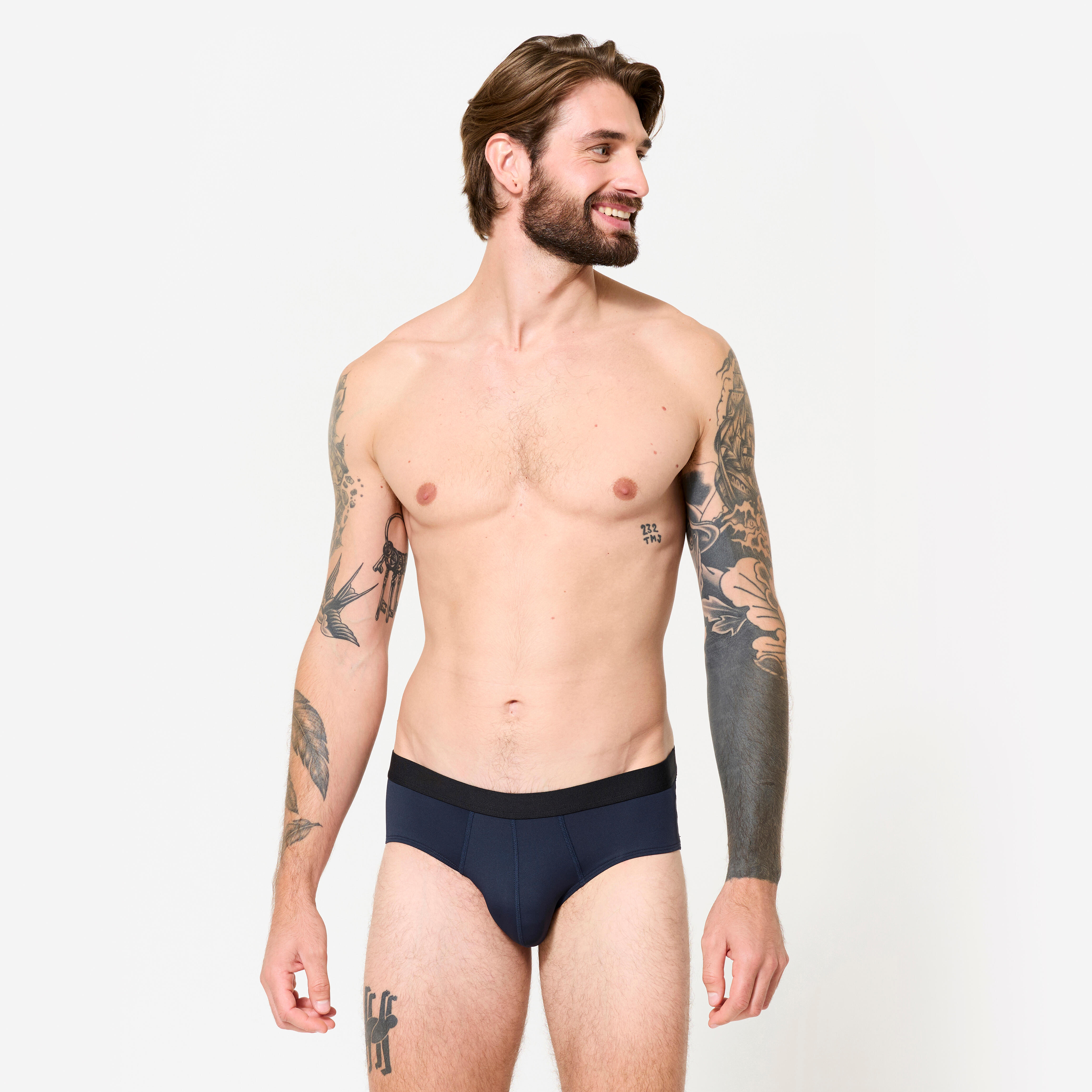 Men’s Breathable Briefs - Dark blue