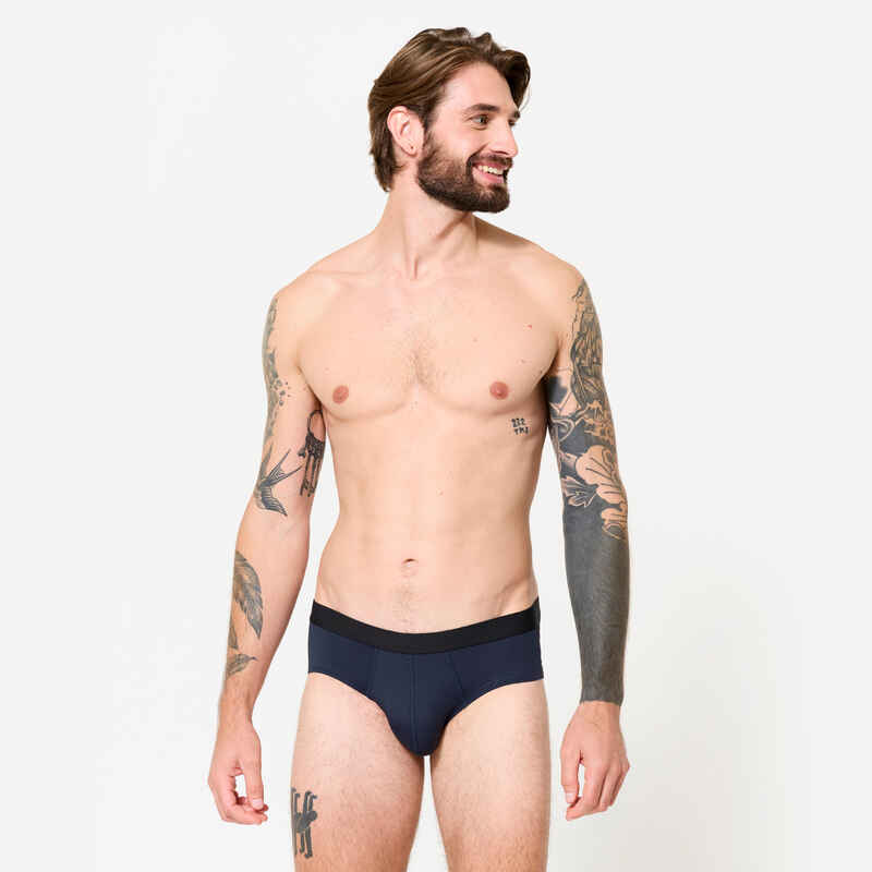 Calzoncillos slip transpirables hombre Azul oscuro