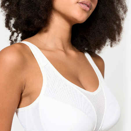 Women's High Support Convertible Strap Sports Bra - White