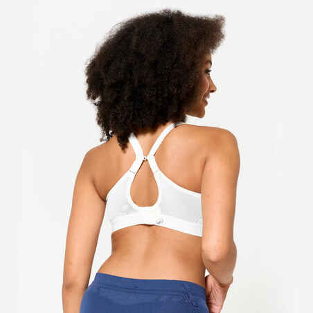 Women's High Support Convertible Strap Sports Bra - White