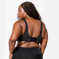 Women's High Support Convertible Strap Sports Bra, E-H Cups - Black