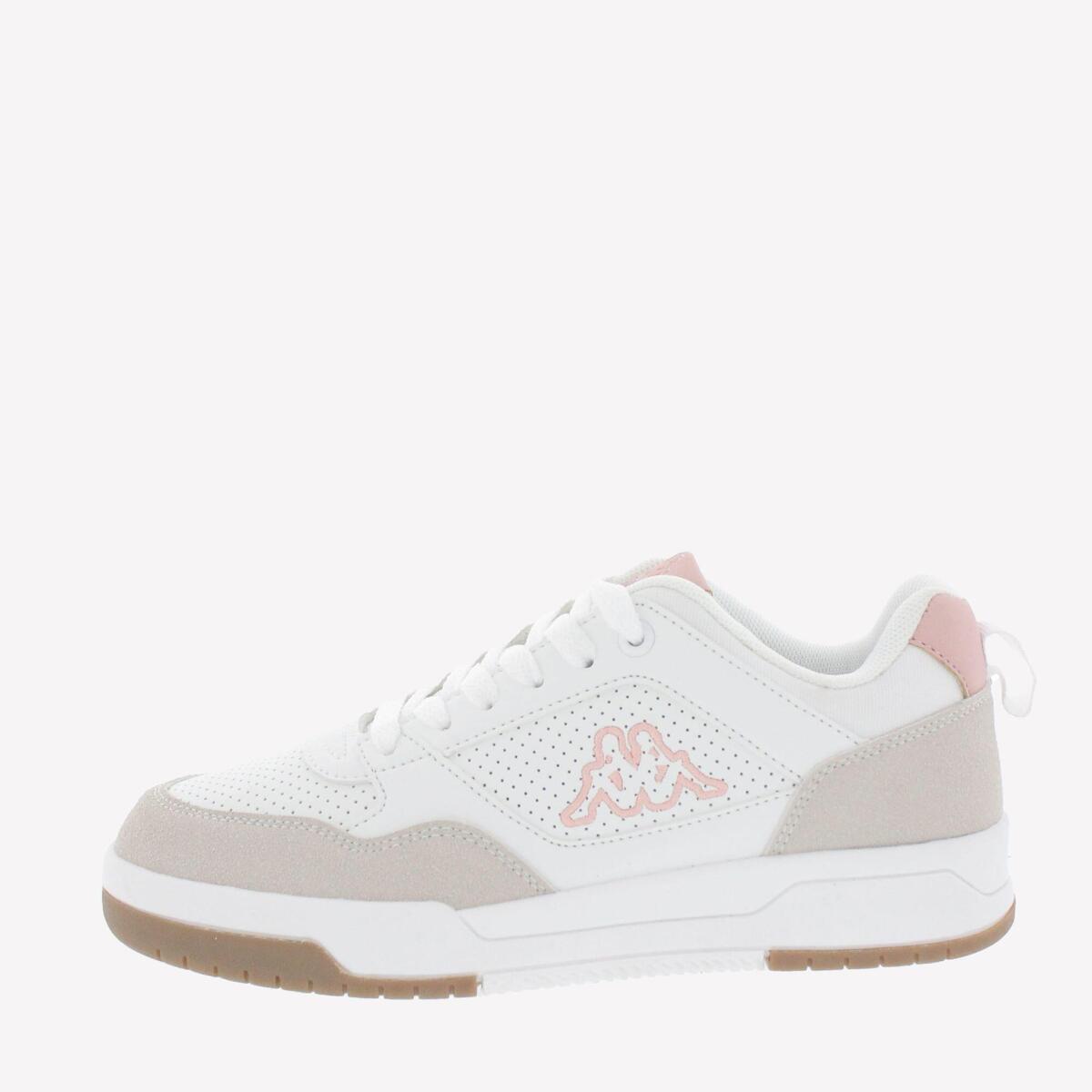 Basket femme KAPPA MANIS blanc rose