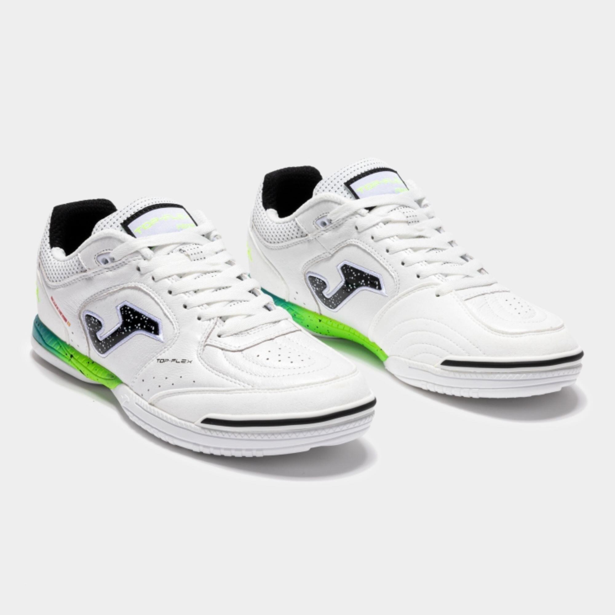 Joma top flex zaalvoetbalschoenen wit 3/5