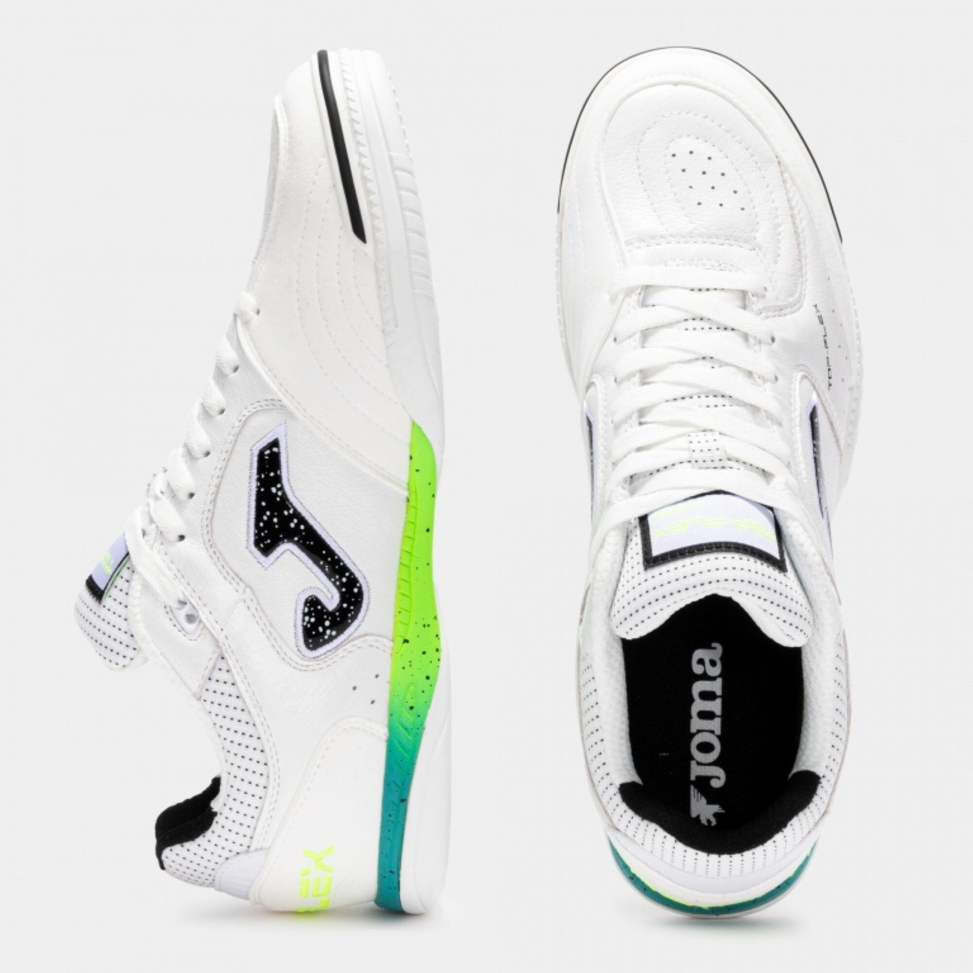 Joma Top Flex zaalvoetbalschoenen wit 5/5