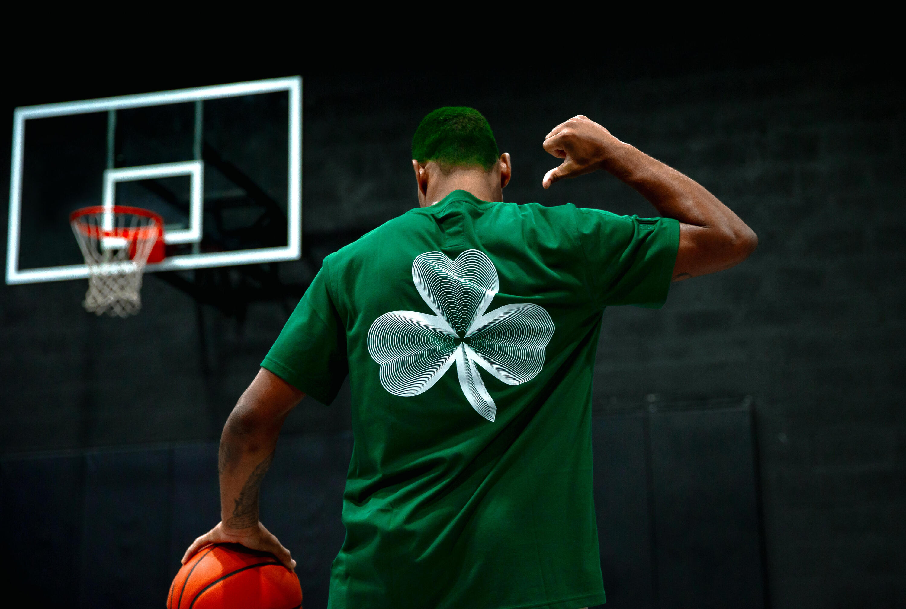 NBA Celtics Basketball T-Shirt Männer/Frauen - ts 900 ad grün 10/12