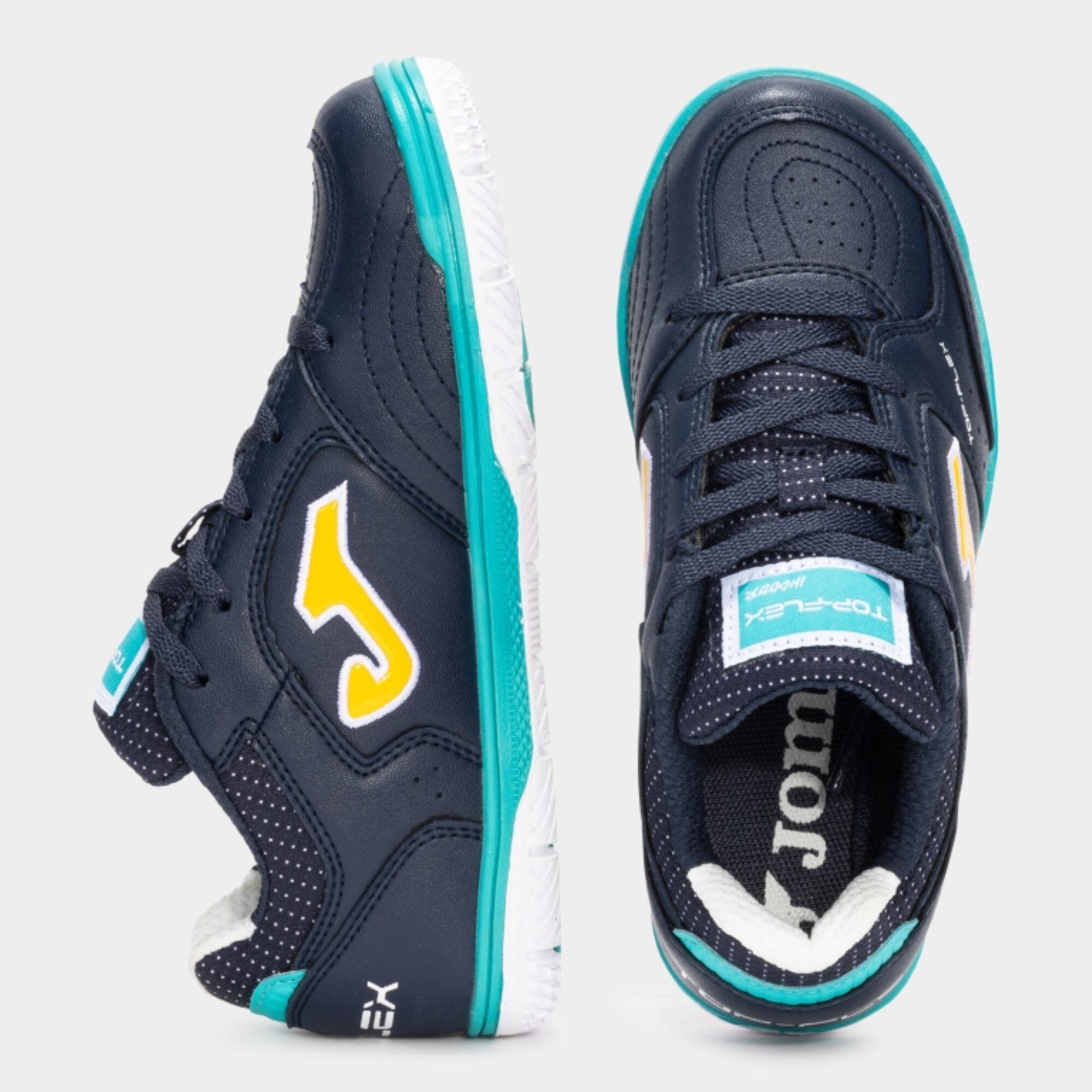 Zaalvoetbalschoenen voor kinderen Top Flex blauw 5/5