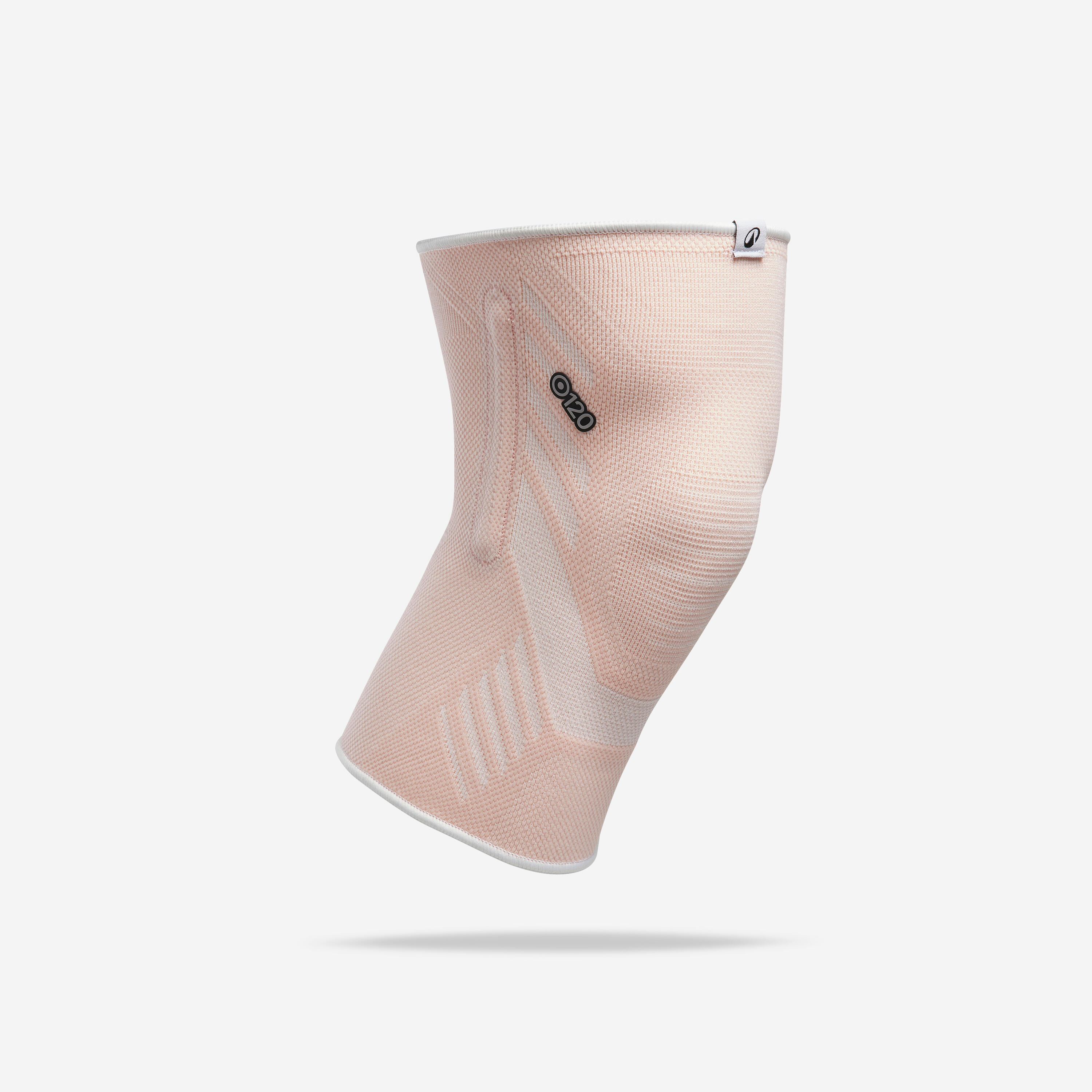 Right or left knee support with side reinforcements