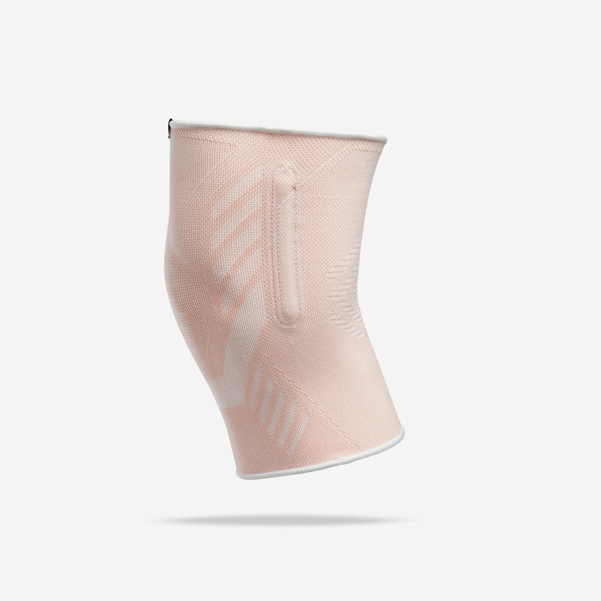 Right or left knee support with side reinforcements