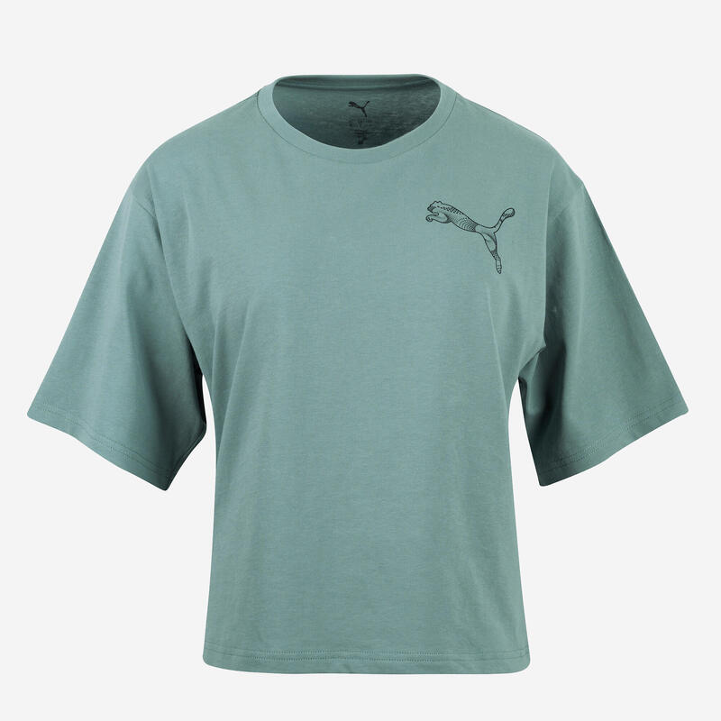 Tricou bumbac Puma Verde Damă