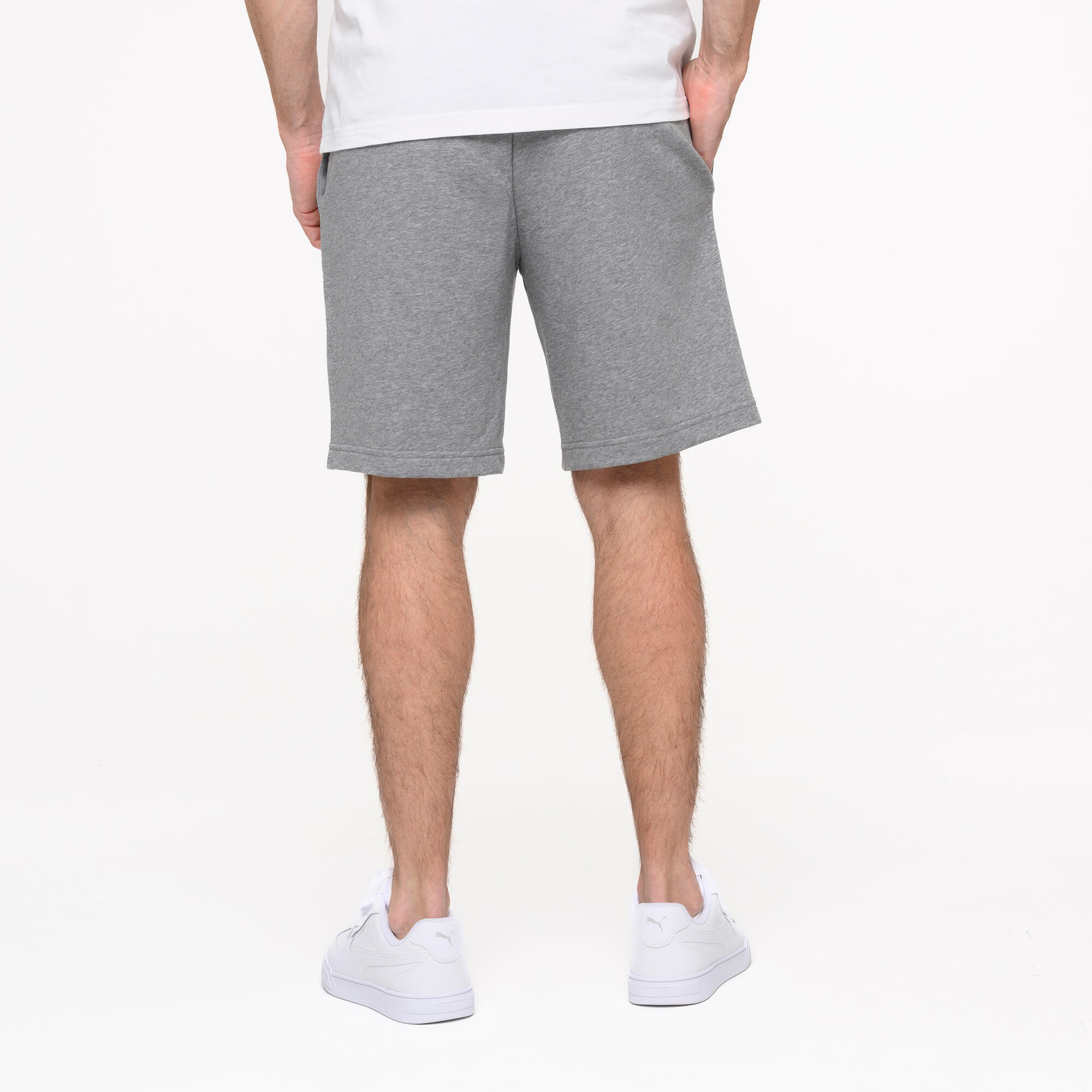 Short en coton homme, gris 3/8