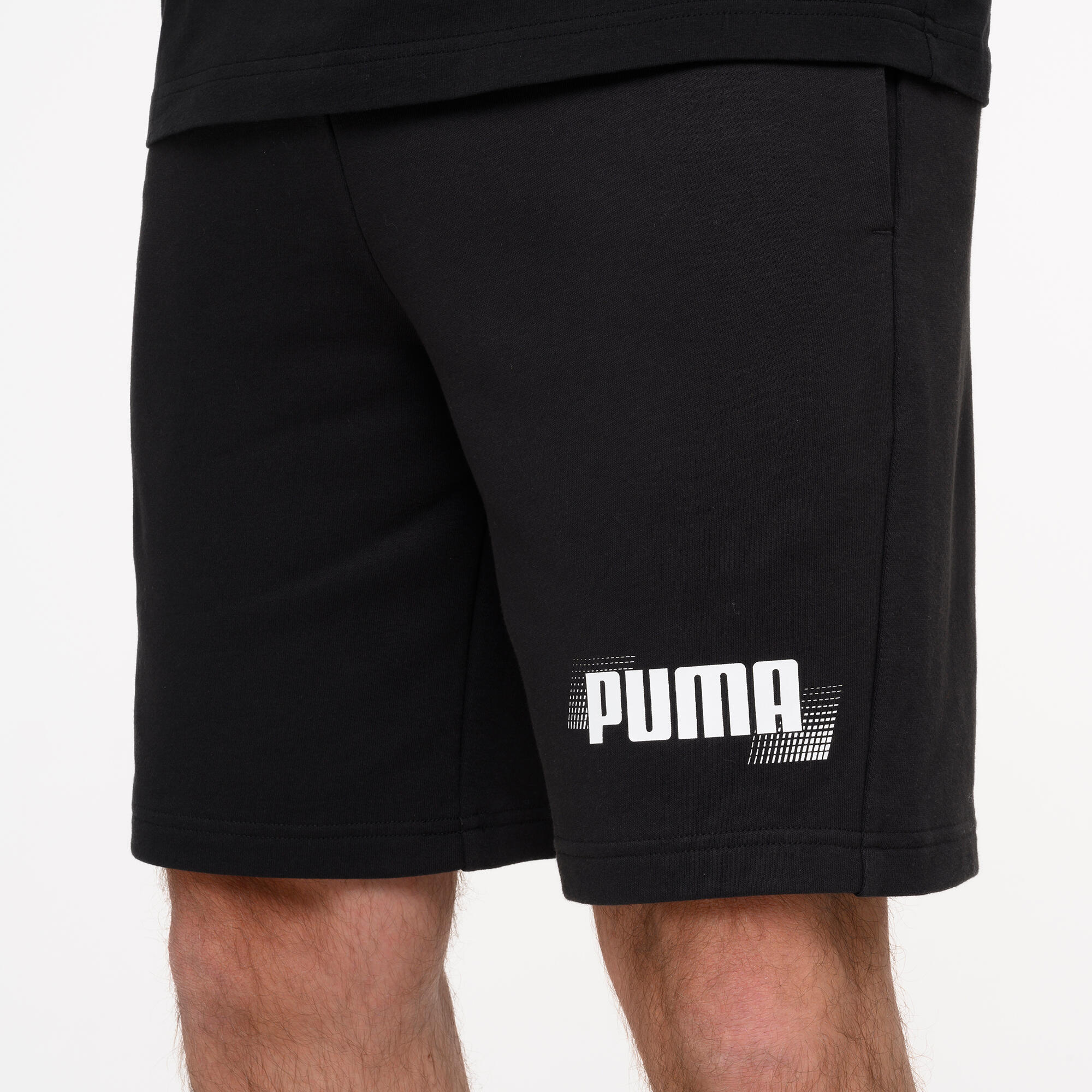 Pantalón Corto Hombre Negro Algodón 5/8