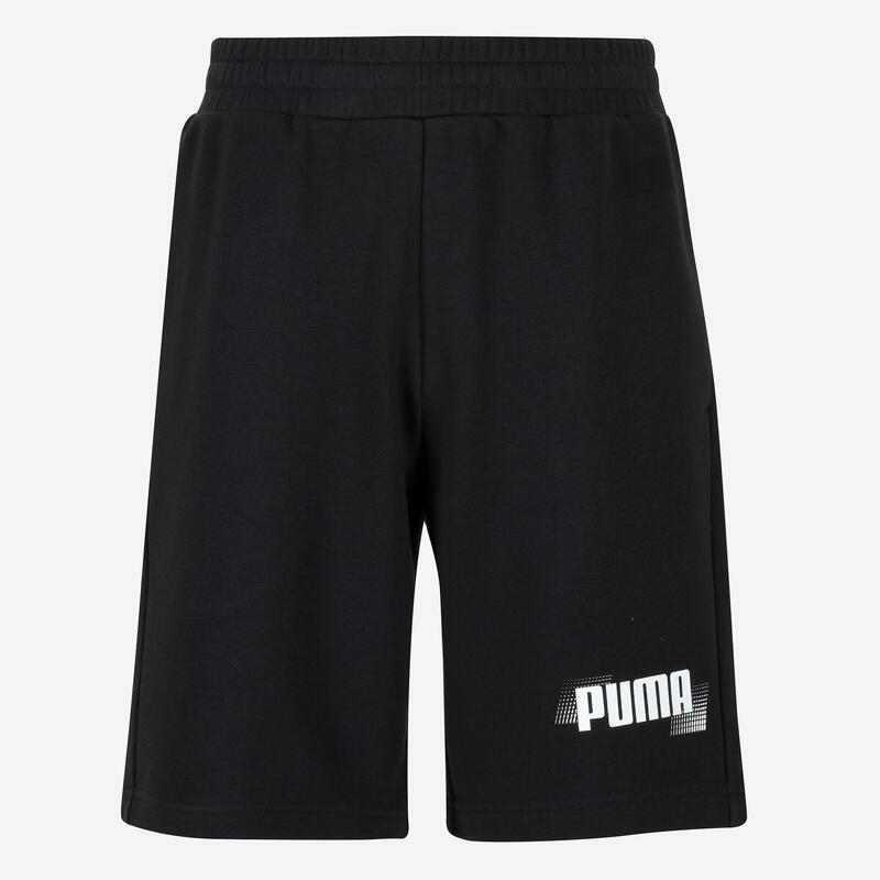 Short en coton homme, noir