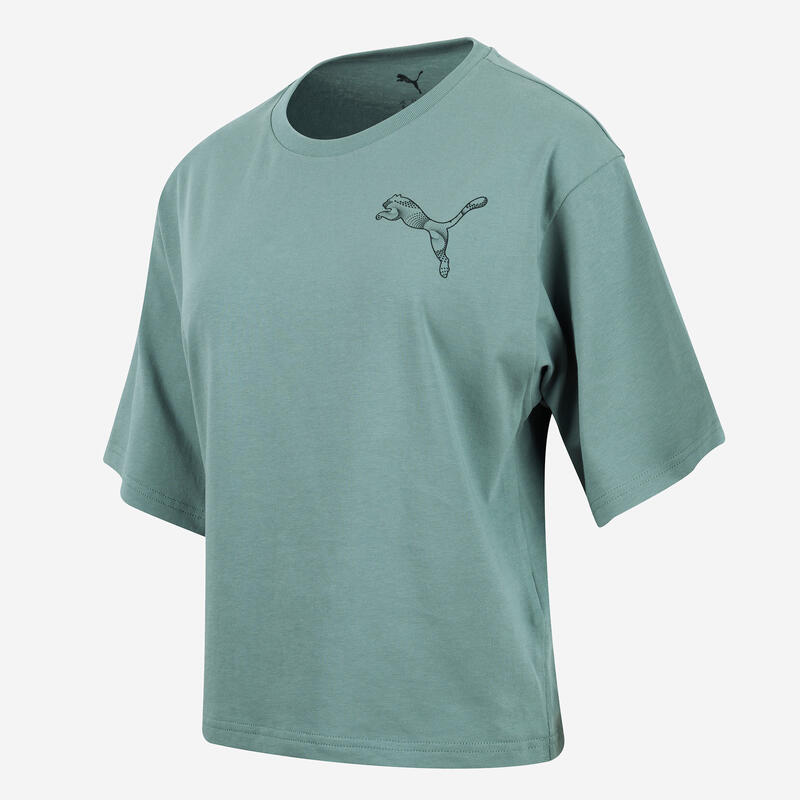 Tricou bumbac Puma Verde Damă