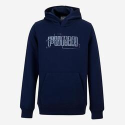Sweatshirt com Capuz de Educação Física Criança Estampado Azul