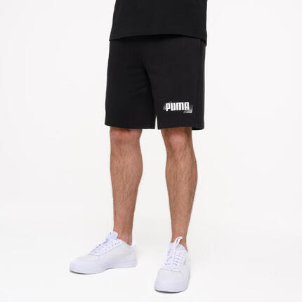 Short en coton homme, noir
