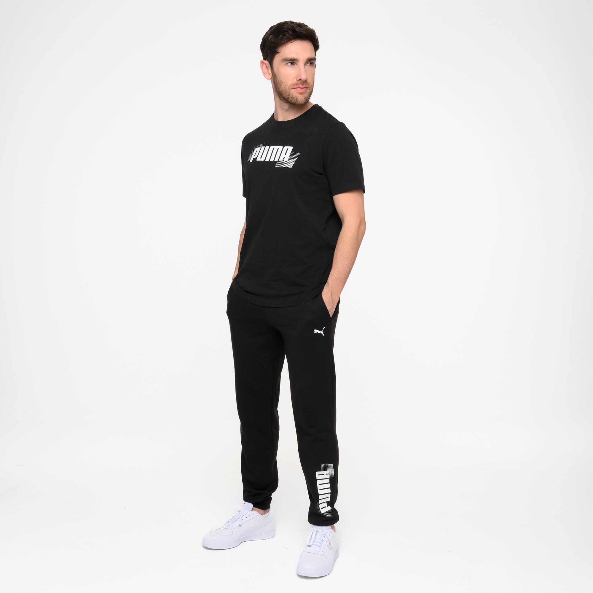Joggingbroek voor heren zwart 4/8