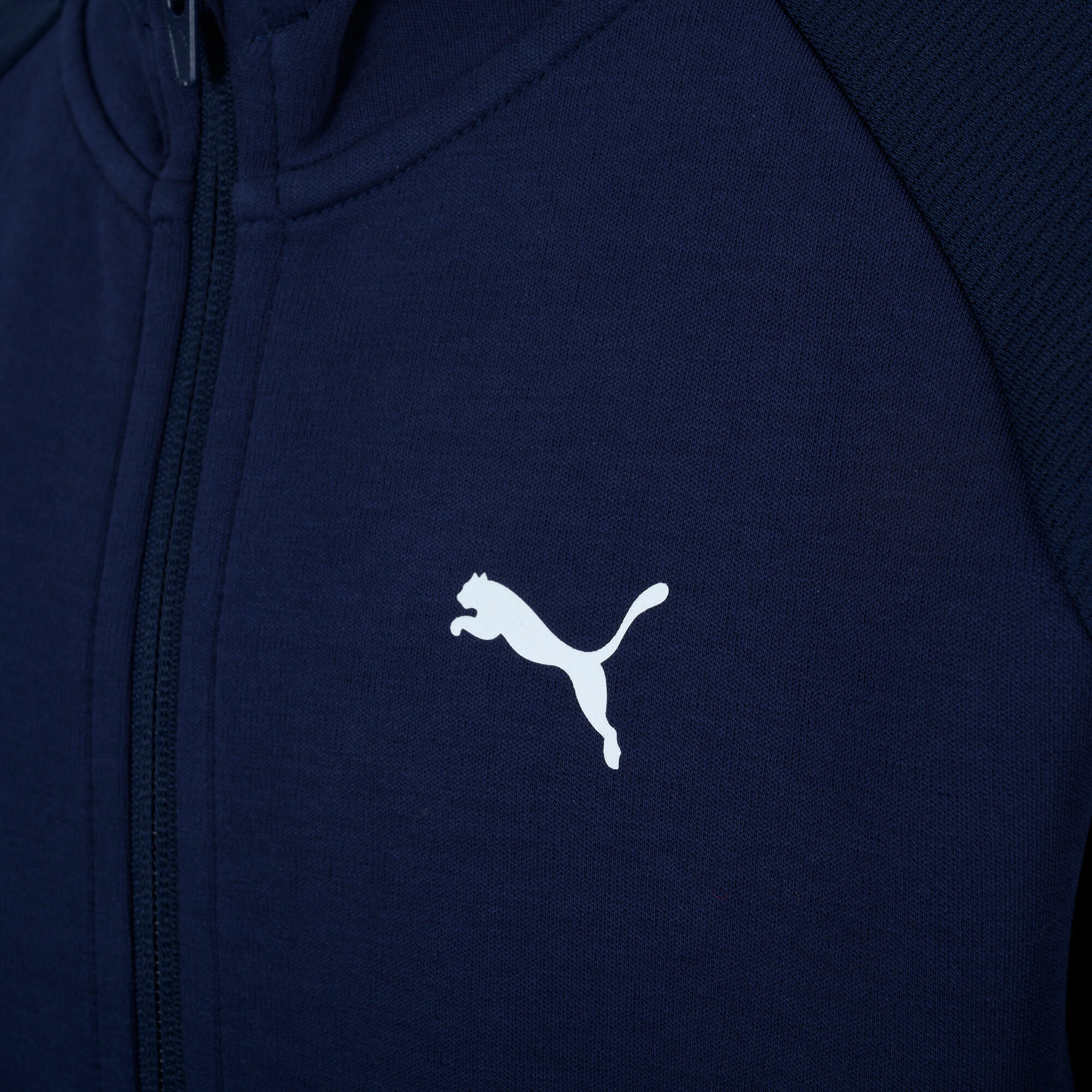 PUMA PUMA Active detská bunda na zips s kapucňou tmavomodrá 9-10 r (140 cm) · záber 5