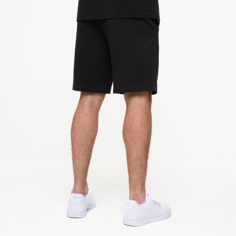 Short en coton homme, noir