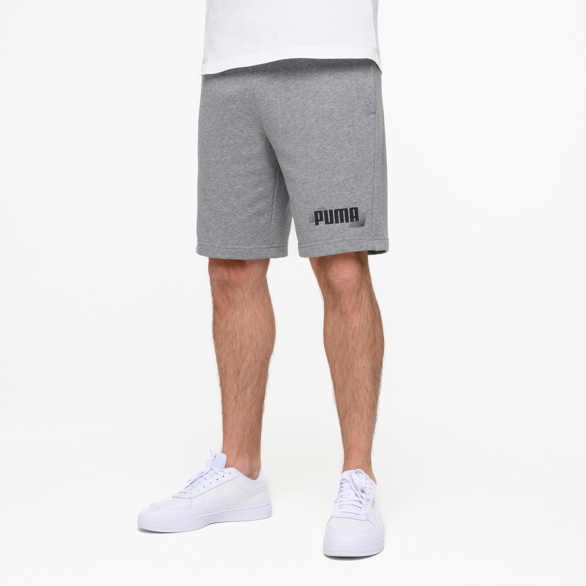 Pantalon scurt bumbac Puma Gri Bărbați