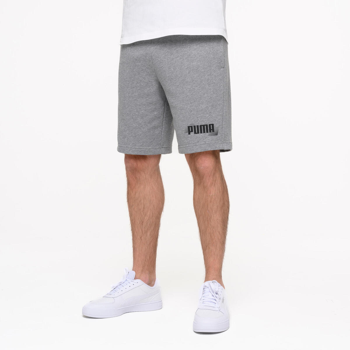 Short en coton homme, gris