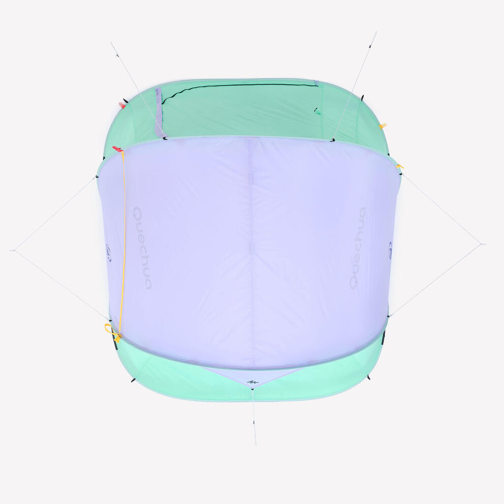 Carpa 2 seconds de camping para 3 personas  Quechua Edición limitada-Lila/Menta