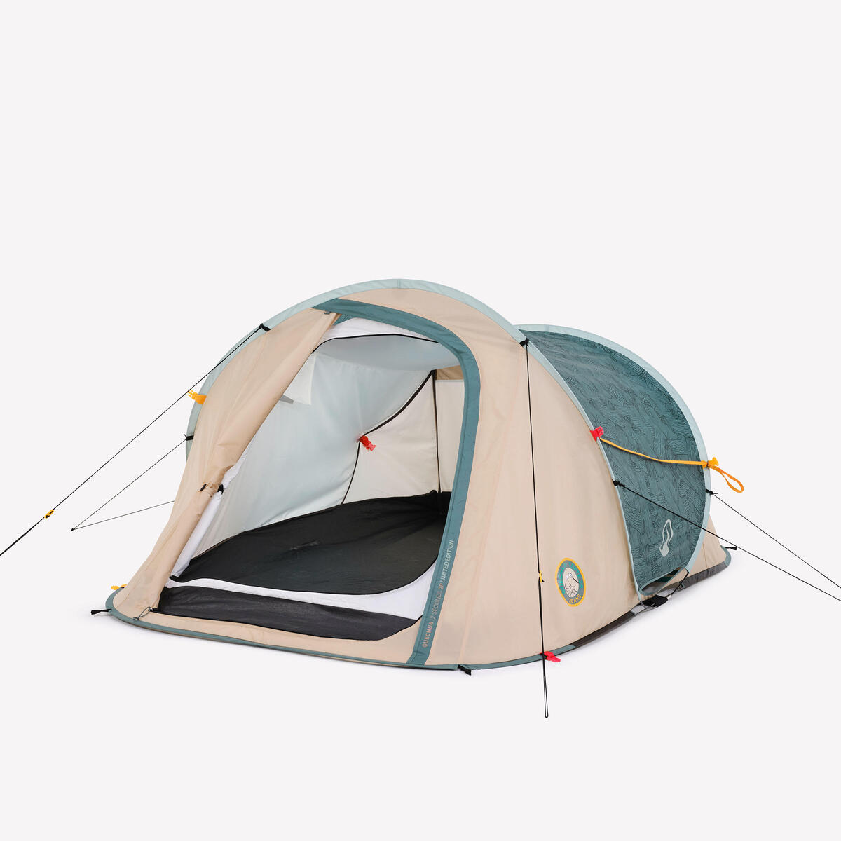 Tente de camping instantanée 2 places, 2 Seconds edition limitée, Wood