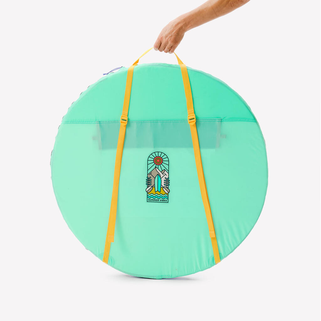 Carpa 2 seconds de camping para 3 personas  Quechua Edición limitada-Lila/Menta