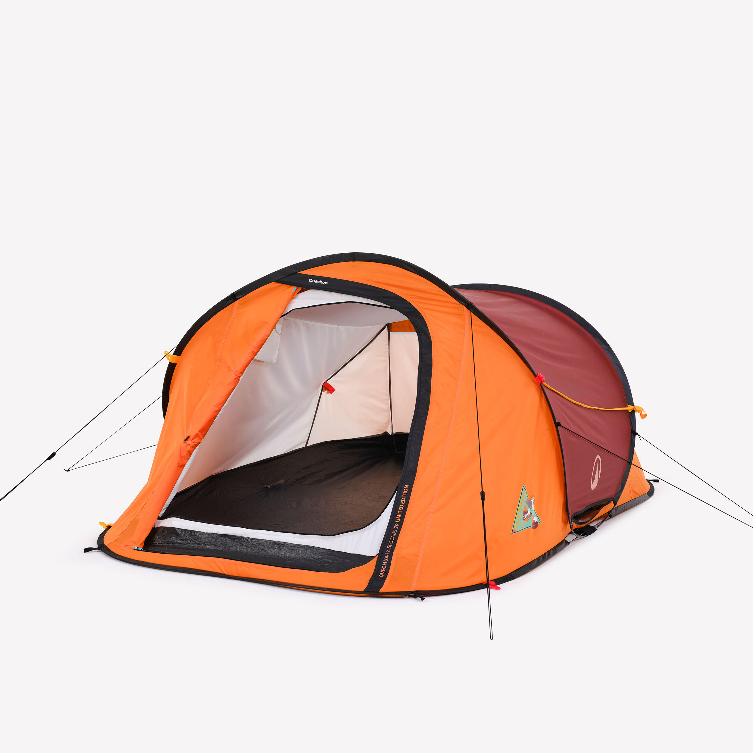Tenda de campismo instantânea 2 lugares 2 seconds edição limitada, vintage