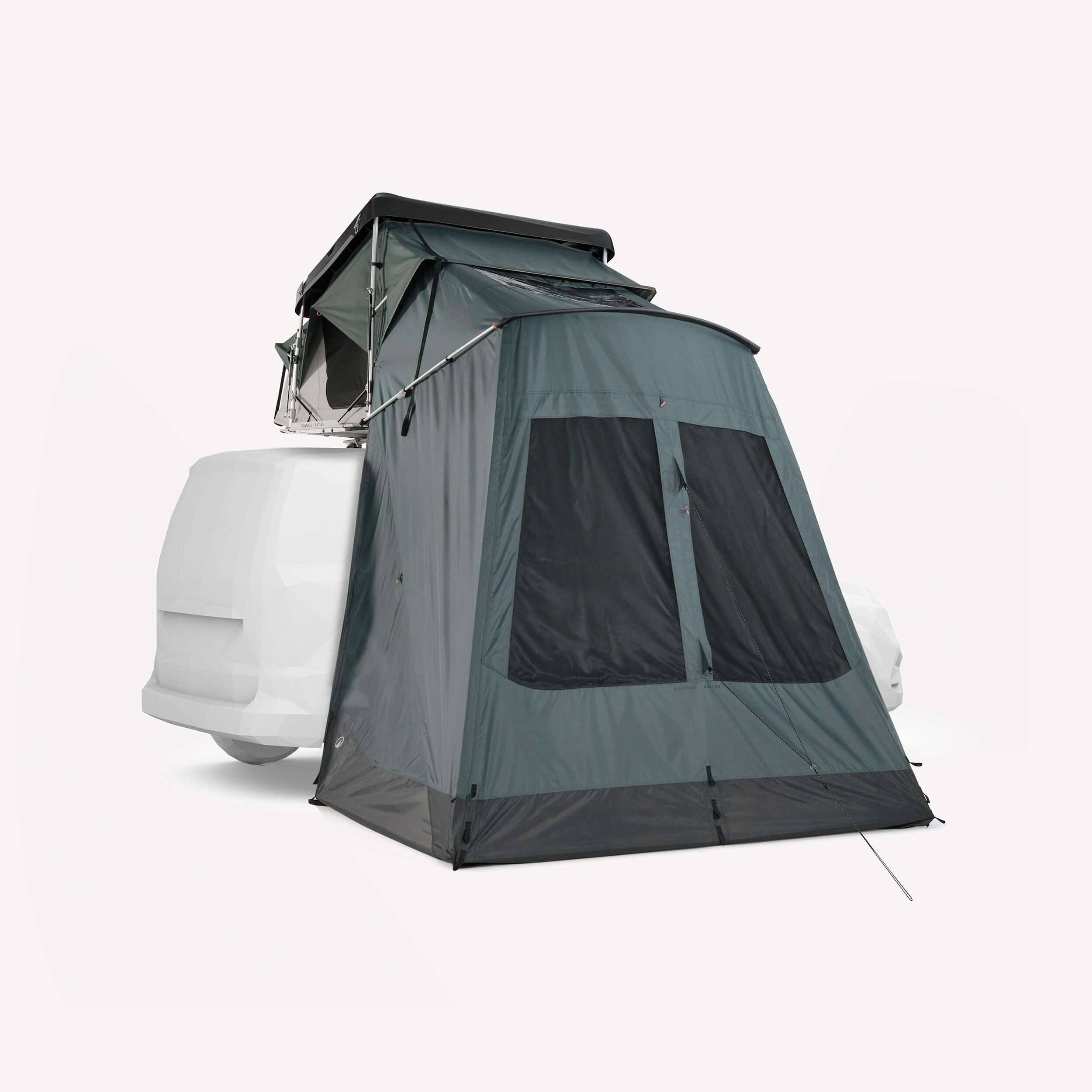 Avançado conectado para tenda de tejadilho rígida 2 lugares quechua x naïtup