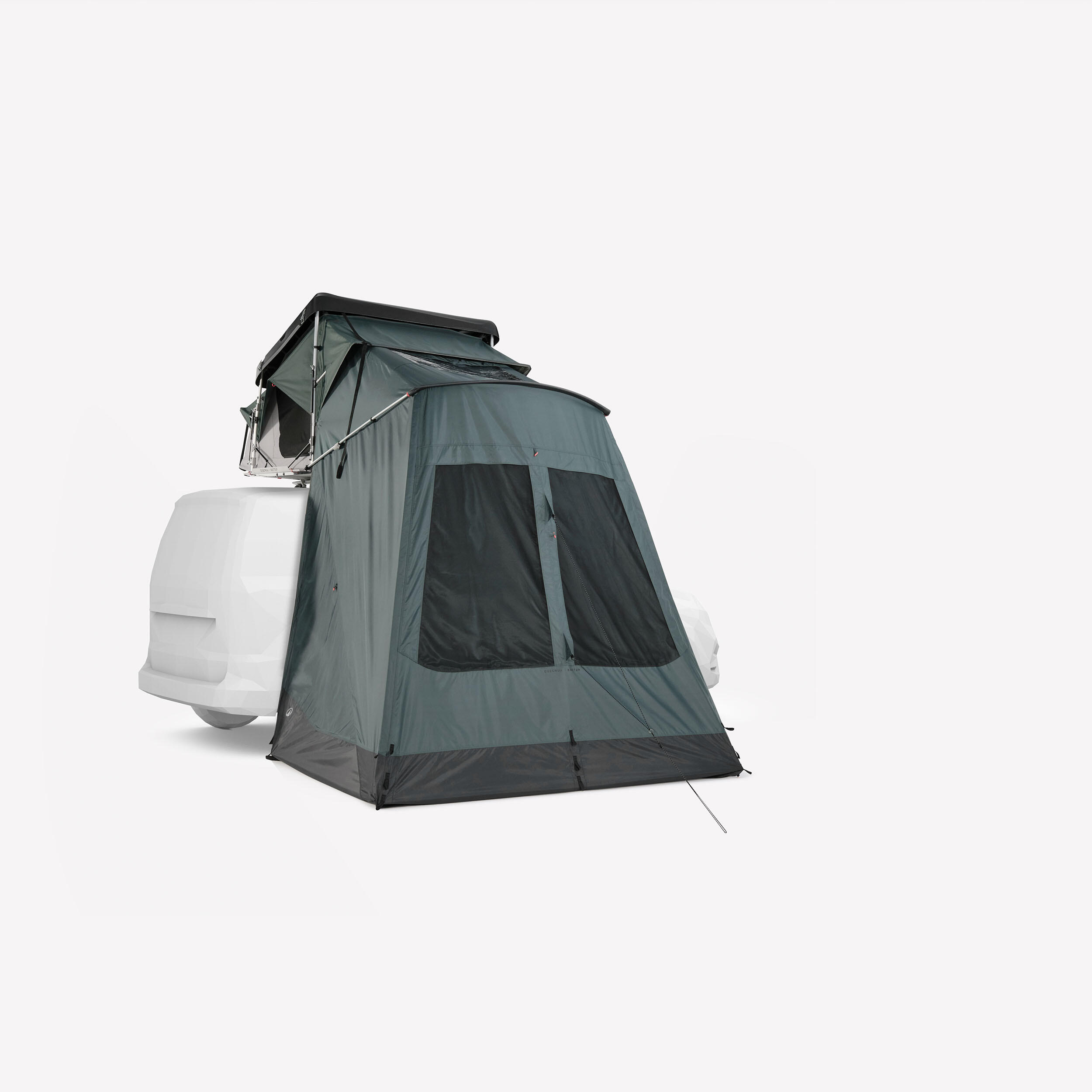 Connected awning for a rigid 2-person Quechua x NaïtUp roof tent 10/13