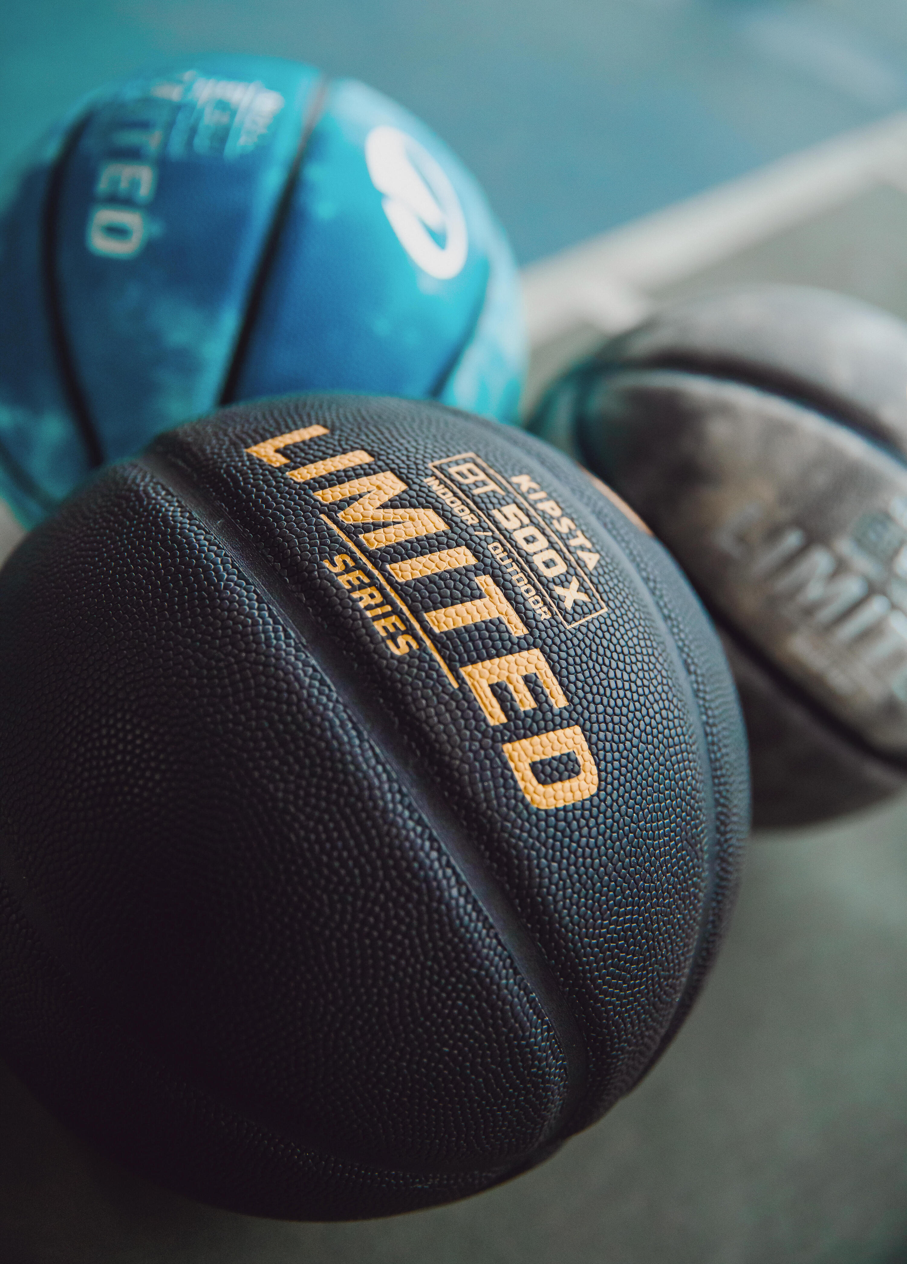 Basketbal maat 7 Grip Match BT500X zwart goud 12/12