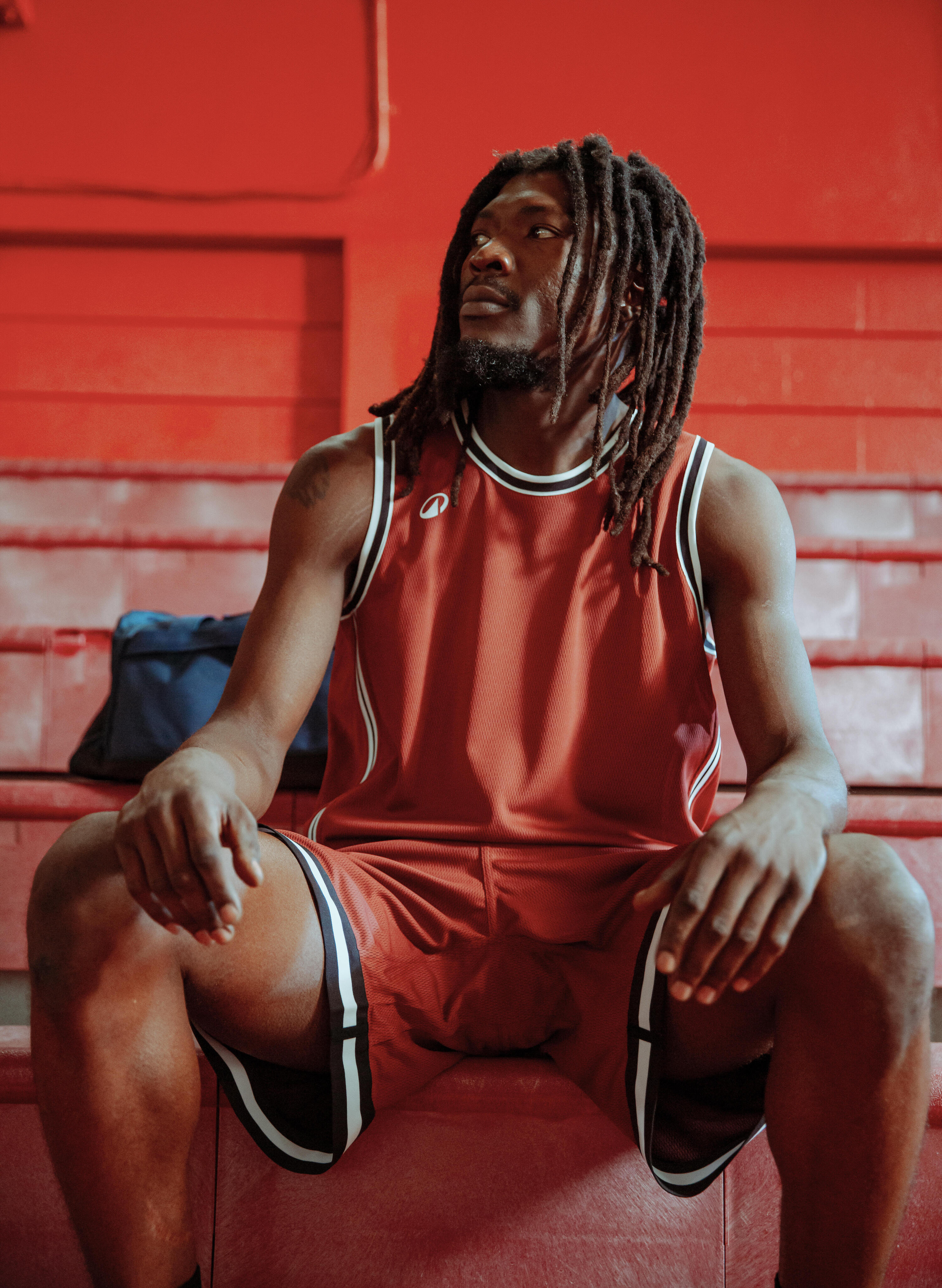 Calções Reversíveis de Basquetebol Adulto SHORT 500 Preto/Vermelho 11/16