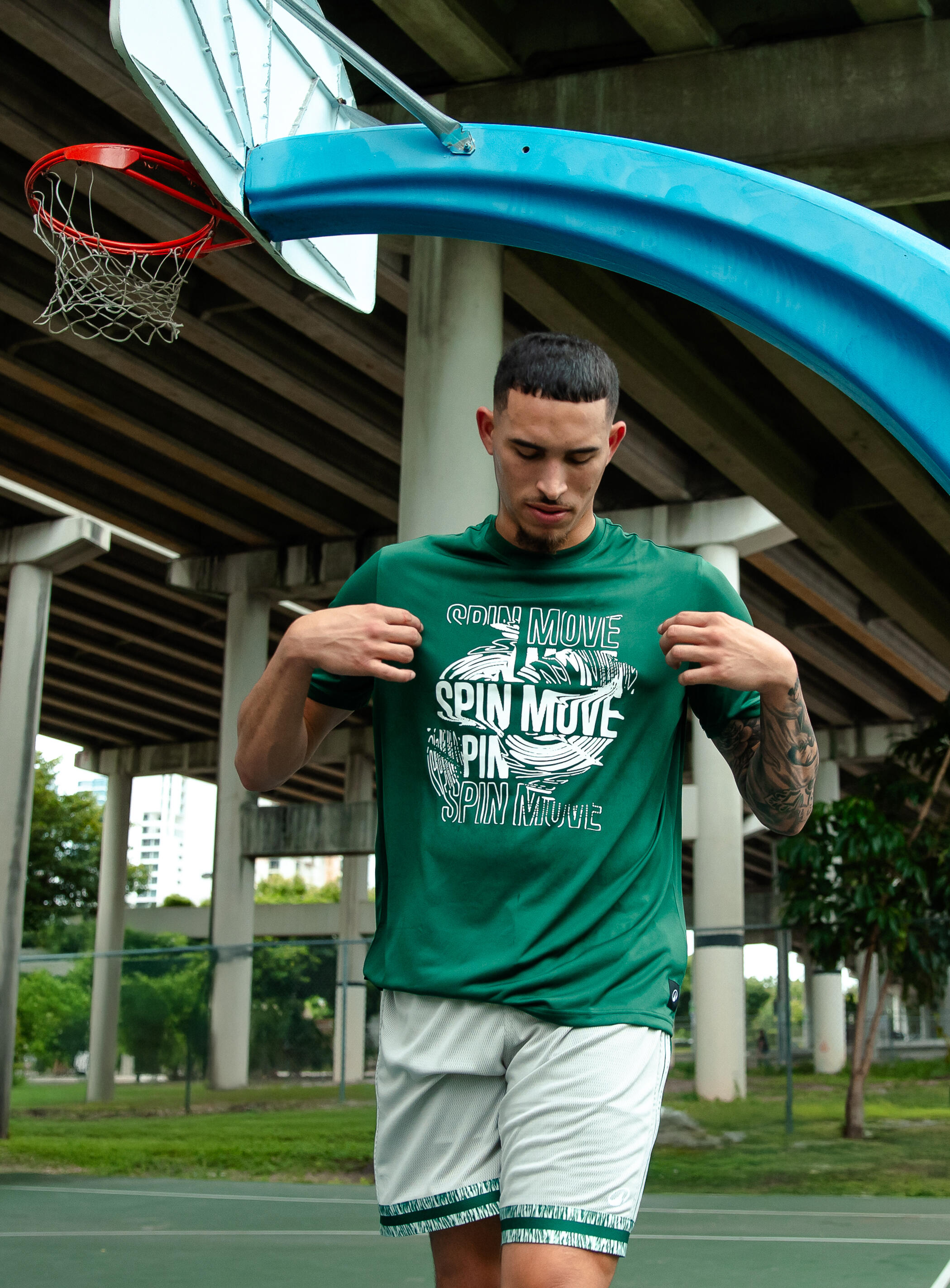 T-shirt de Basquetebol TS500 Fast Verde 11/12