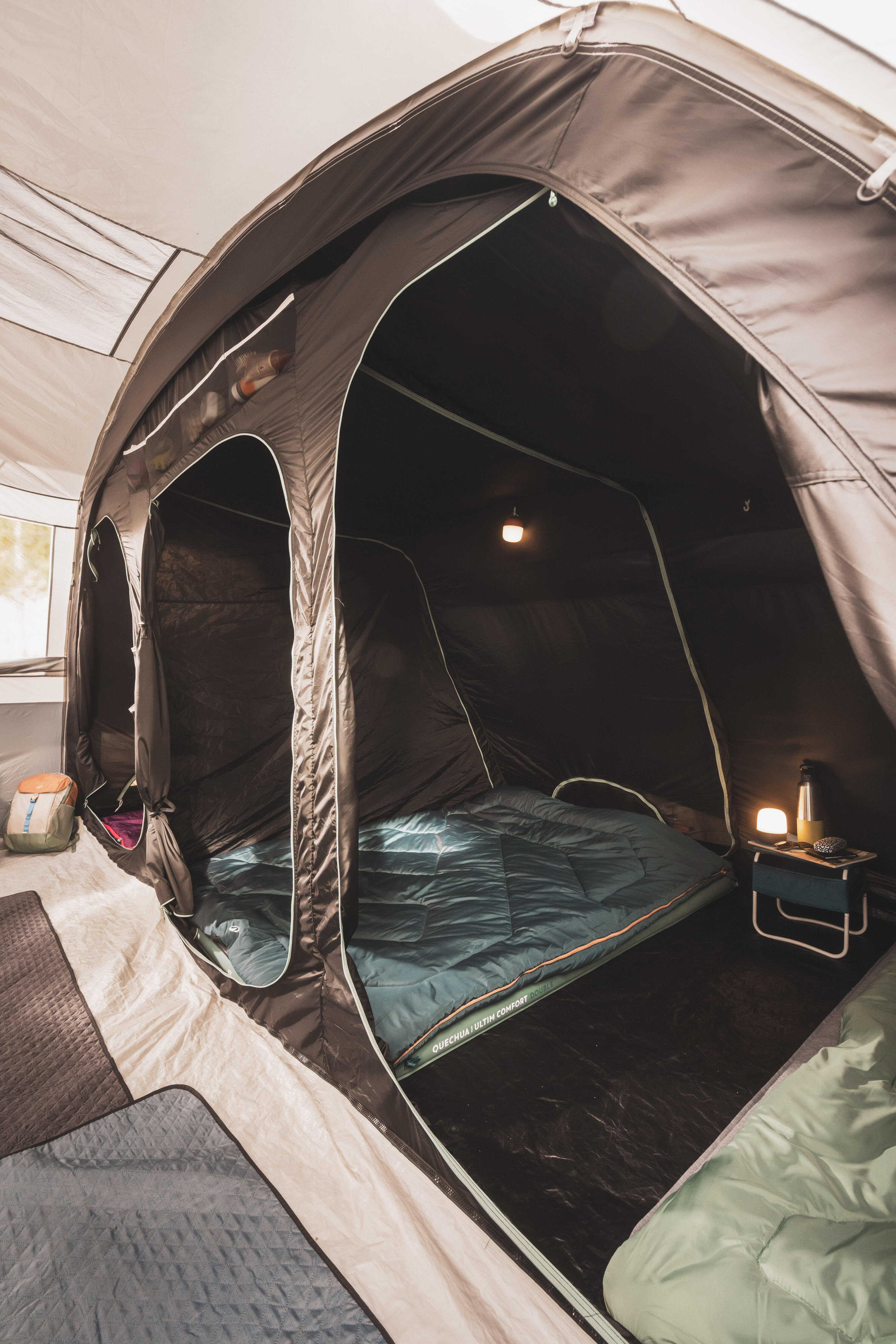 Sac de couchage de camping 10°C, 2 personnes, Comfort 6/9