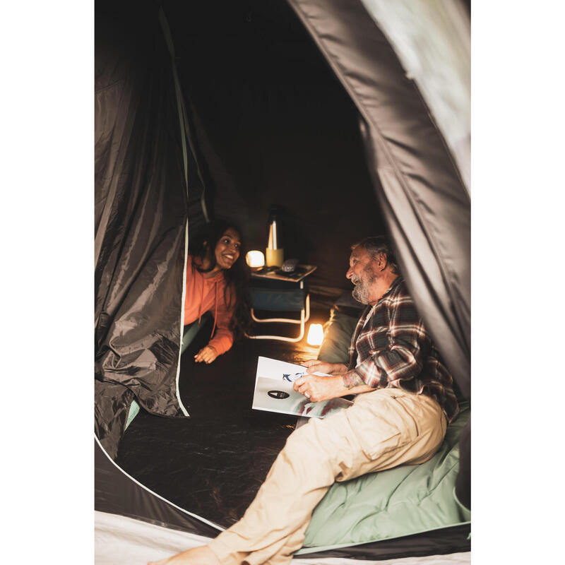 Tente de camping à arceaux 6 places 3 chambres, Arpenaz 6.3 F&B