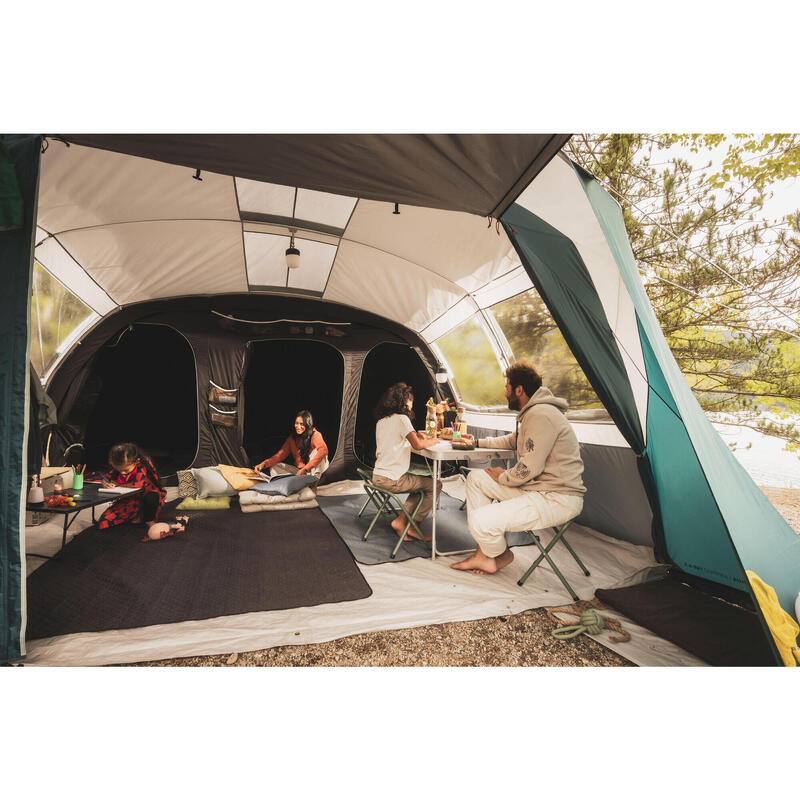 Tenda de campismo com varetas 6 pessoas, 3 quartos ARPENAZ 6.3 F&B 