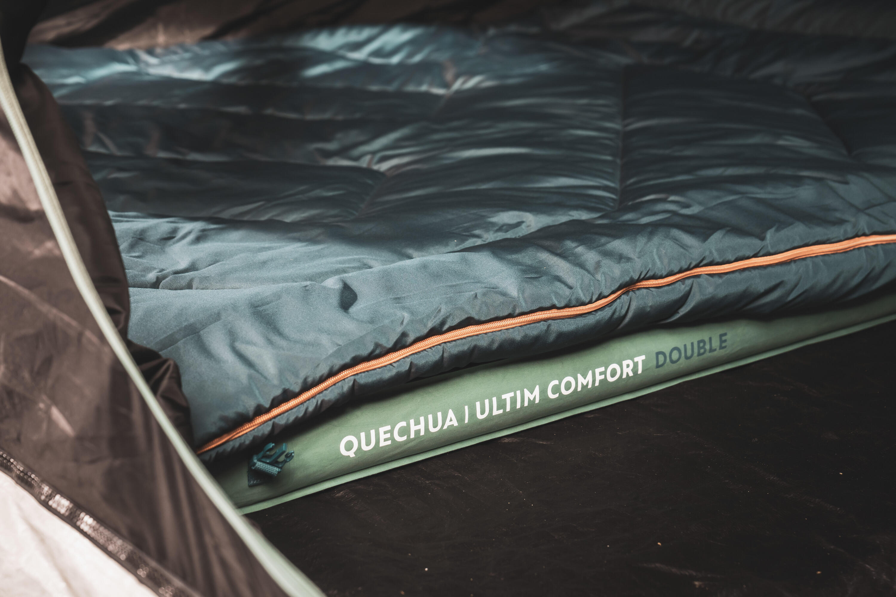 Sac de couchage de camping 10°C, 2 personnes, Comfort 7/9