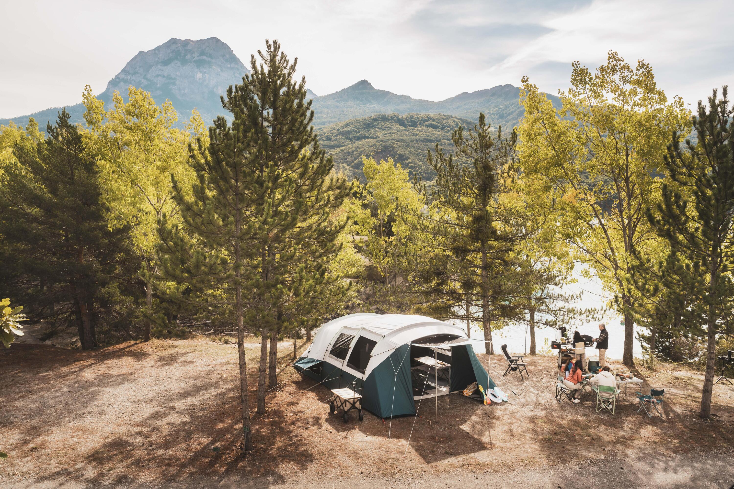 Tente de camping 6 places 3 chambres, Fresh & Black, Arpenaz 6.3 22/27