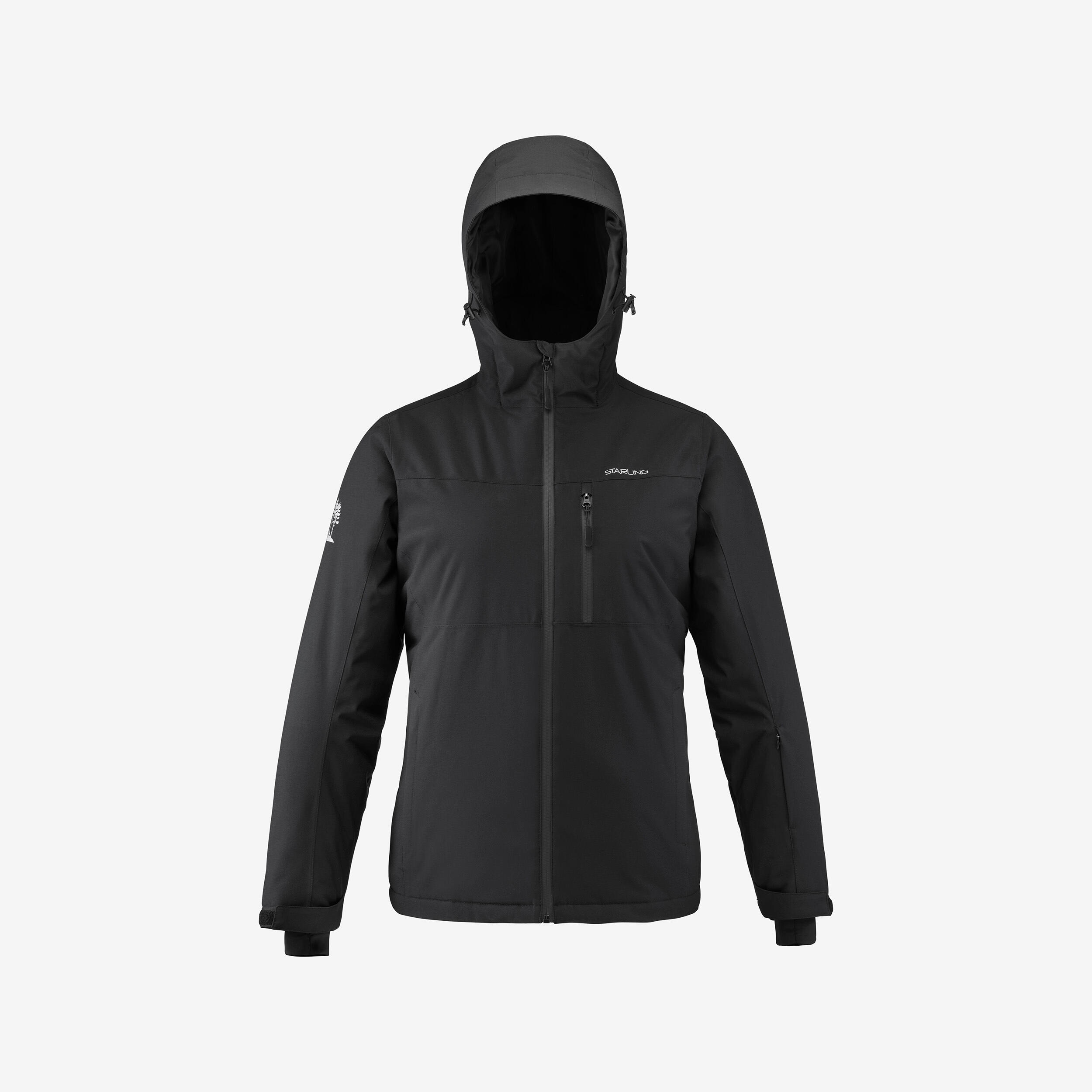 Ski-jas dames Norefjell zwart 3/4