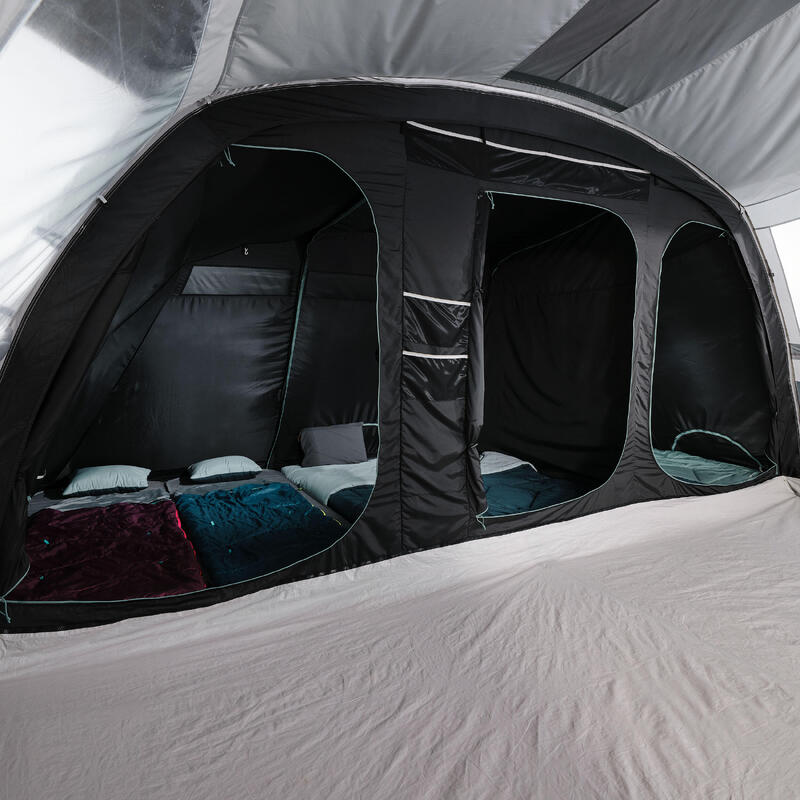 Tenda de campismo com varetas 6 pessoas, 3 quartos ARPENAZ 6.3 F&B 