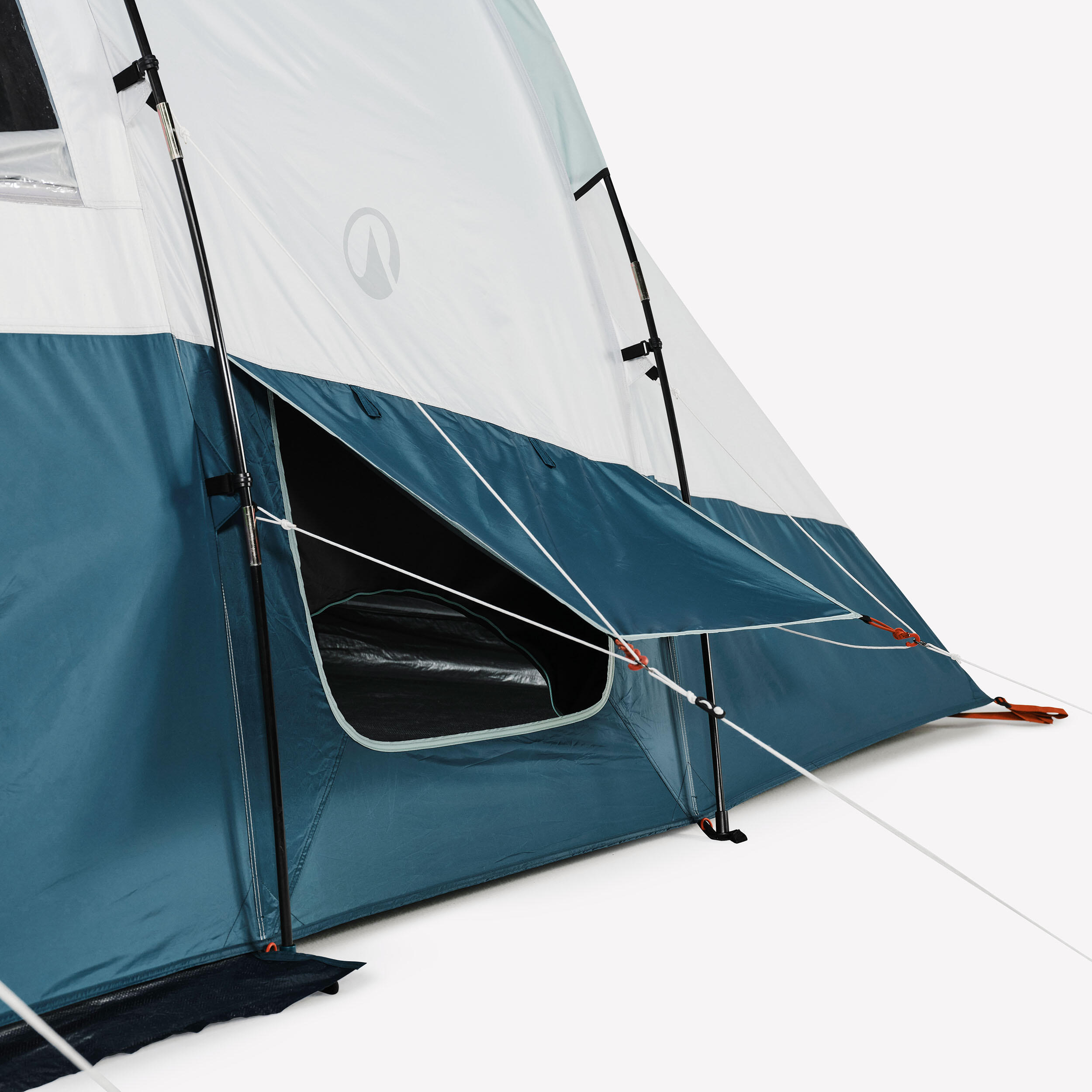 6-Person / 3-Room Camping Pole Tent, Arpenaz 6.3 F & B 9/21