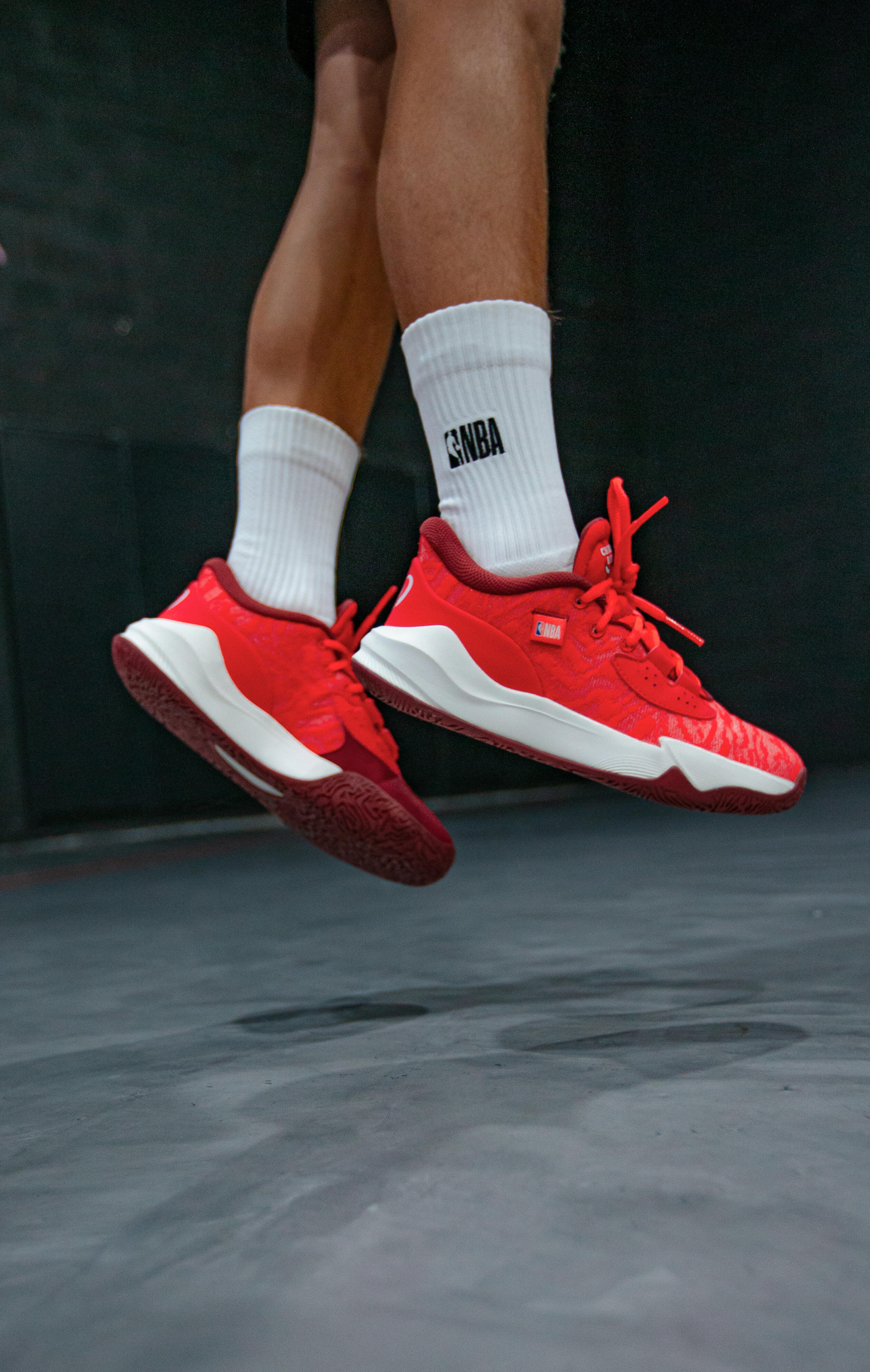Basketballschuhe NBA ulls Kinder - Fast 900 Low-1 Rot Weiss 9/12